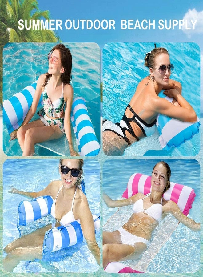HaRvic 4 in 1 Inflatable Swimming Pool Float Bed Water Hammock for Adults Kids Swimming Pool Lake Party Vacation Fun Rest Saddle Outdoor Beach Drifter Raft Lounge Bed & Pump 51.1 x 27.5 inch Pack-1 - Image 5